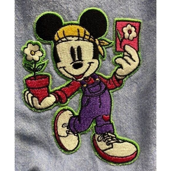 Mickey & co vintage girls denim embroidered skort size 12 - Picture 4 of 8